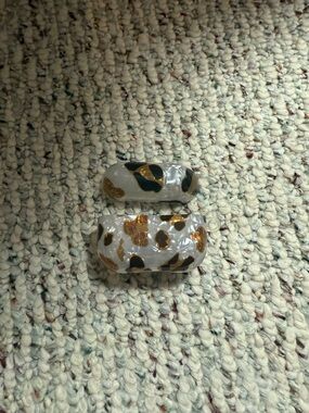 Gold and black leopard AirPod pros case